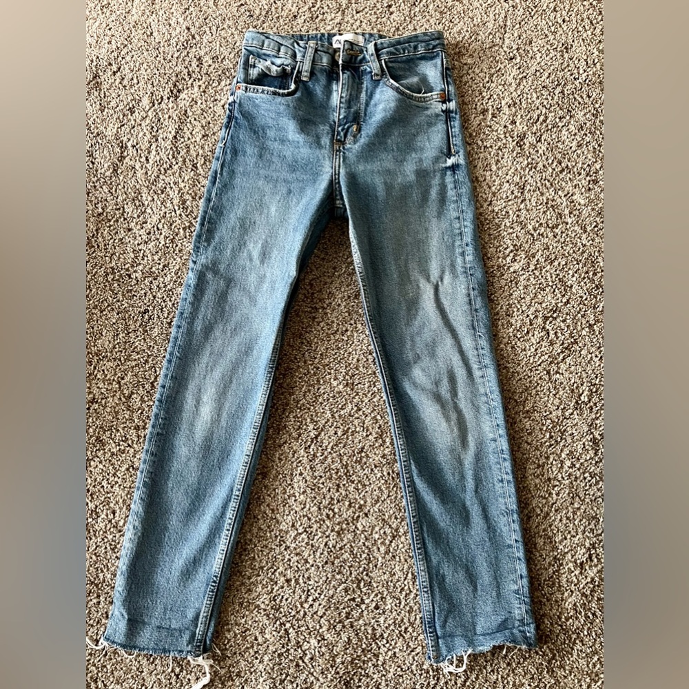 Zara Slim Fit Hi-Rise Jeans- Size 2